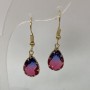 Drop Earrings Multicolor, diameter 10 mm, length 34 mm