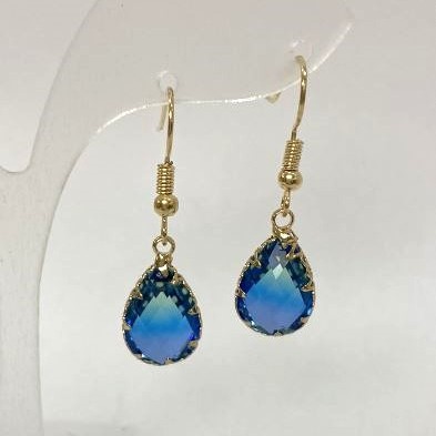 Drop Earrings Multicolor, diameter 10 mm, length 34 mm