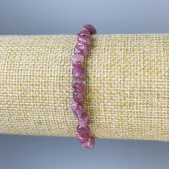 Tourmaline Faceted Bracelet, bead diameter 6-8 x 6-8 mm, length 18 mm, stretch