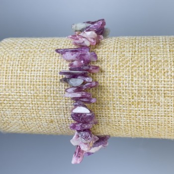 Tourmaline Chips Bracelet, diameter 11–15×2–5 mm, length 18 mm, stretch