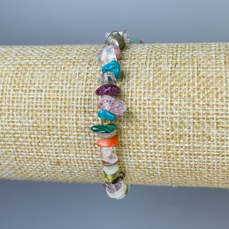 Bracelet Assortment Crumbs, diameter 7-9×2-4 mm, length 18 mm, stretch