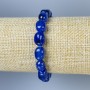 Bracelet of toned quartz and imitation lazurite (imitation) galtivka, diameter 12x9 mm, length 18 cm, stretch