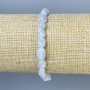 Faceted Chalcedony Bracelet, Diameter 5-8x6 mm, Length 18 mm, Stretch