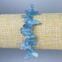 Aquamarine Chip Bracelet, diameter 10-18×5-7 mm, length 18 mm, stretch