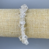 Rock Crystal Chip Bracelet, diameter 8-11×5 mm ±, length 18 mm ±, stretch