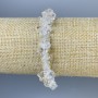 Rock Crystal Chip Bracelet, diameter 8-11×5 mm ±, length 18 mm ±, stretch