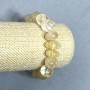 Citrine faceted bracelet, 13×10 mm, 18 mm length, stretch