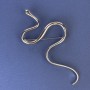 Snake Brooch made of silver-toned metal 98×50mm+
