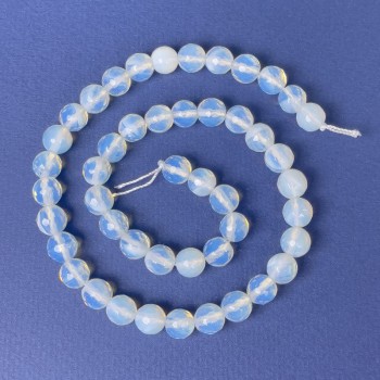Moonstone Beads, Faceted Ball, 8mm Diameter, 36cm Length on Thread