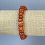 Bracelet Red Jasper Faceted Beads, 8-10×6-8 mm diameter, 18 mm length, stretch