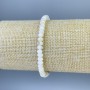 Bracelet with mother-of-pearl rondelles, diameter 5x3 mm, length 18 mm, elastic
