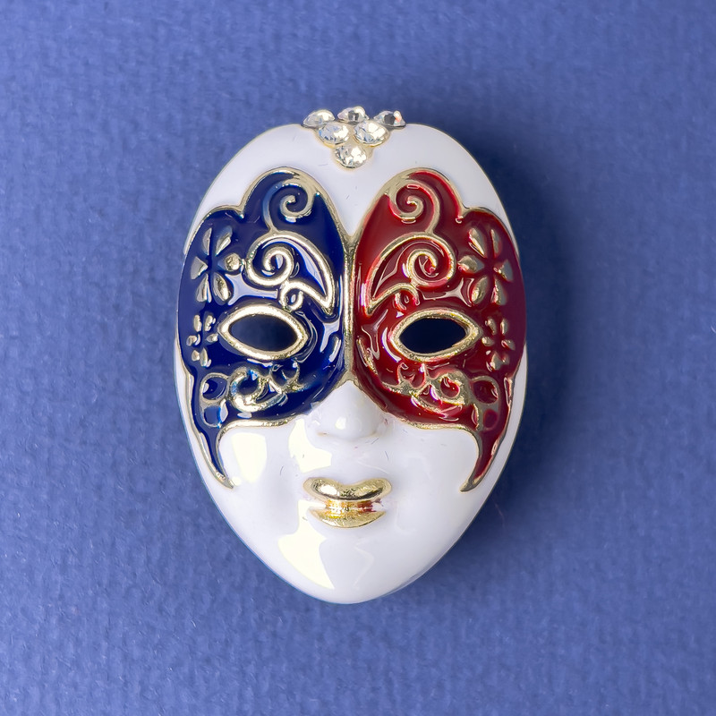 Mask Brooch