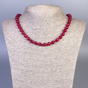 Tourmaline Necklace (Imitation) Faceted Bead, 8mm diameter, approx. 50 cm length with clasp