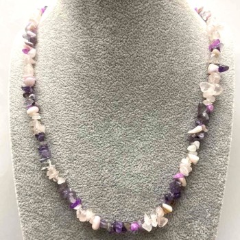 Necklace 'Crumb Assortment', chip size approximately 8×3 mm ±, length about 50 cm ± with clasp