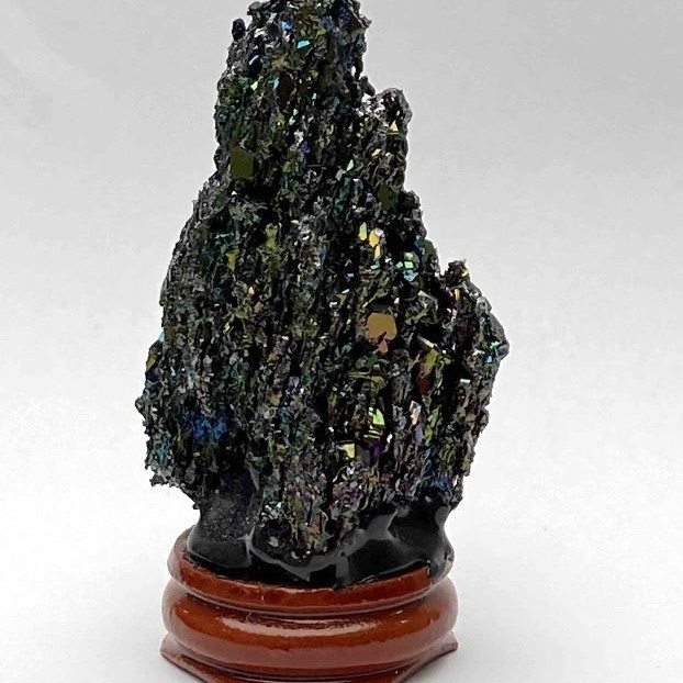 Unpolished interior decorative Chalcopyrite on Stand 46x24mm+