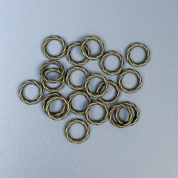 Bronze-colored bead insert for jewelry, diameter 9x1.5 mm, hole diameter ~6 mm, packaging 66 pcs