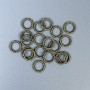 Bronze-colored bead insert for jewelry, diameter 9x1.5 mm, hole diameter ~6 mm, packaging 66 pcs