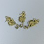 Seahorse Pendant Hardware, Bronze Metal Color, Size 29x12x2 mm ± Hole Diameter 2 mm ± Packaging 11 pcs