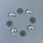 Bead Cap Findings for Beads, Silver Color, diameter 7×1 mm, hole diameter 2 mm, packaging 20 g (~88 pcs)