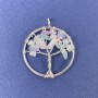Pendant Tree of Life with Natural Fluorite Gem 31×36 mm+