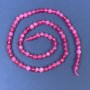 Tourmaline Beads on Thread, Smooth Round Beads, Diameter 5 mm+-, Length 38 cm+-