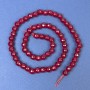 Tourmaline beads on thread, faceted round beads, diameter 6 mm ±, length 35 cm ±