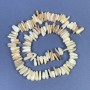 Agate chip beads 14x3-5mm on thread, length 41 cm+