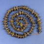 Bronzite Beads, Tumbled 8–10×4 mm, with seed beads on thread, length 40 cm