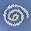 Rock crystal chip beads 9-12×2-4 mm on a thread, length 39 cm+