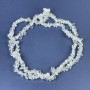 Rock Crystal Beads Chip 6-12×2-4 mm ± on Thread, Length 80 cm