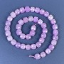 Amethyst Beads, Faceted Cube 9x9mm +/- on Thread, Length 38 cm+