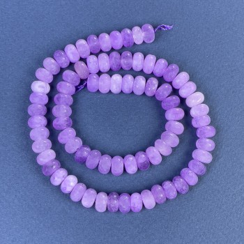 Amethyst Rondelle Beads 8x5mm ± on a Thread, Length 38 cm+