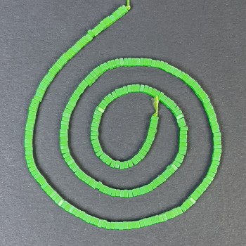 Variscite Beads Square Rondelle 2.5x1 mm +/- on thread, length 39 cm+