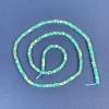 Variscite Beads, Square Rondelle 2.5×1 mm on thread, length 39 cm+