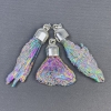 Rainbow Kyanite Pendant, Galvanic Finish, Natural Unpolished, Assorted Diameters 70x30x12-53x20x8mm+