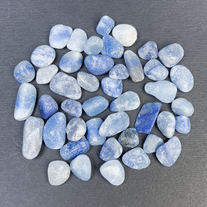 (per 100 g ±) Natural Blue Aventurine, processed nuggets, tumbled, undrilled, 10-14×4-6 mm (±)