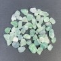 (per 100g ±) Natural fluorite stone: processed native nuggets, faceted chips, without holes, 8-12x7-9 mm (+-)