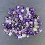 (per 100 g +/-) Natural Amethyst Stone, Processed Nuggets, Pebble-cut, Without Hole 10-18×6-8 mm (+/-)