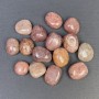 (per 100g +/-) Natural Strawberry Quartz faceted nuggets without hole 21x17mm (+-)
