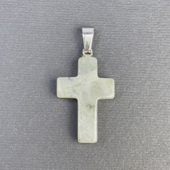 Cross Pendant with Labradorite Natural Stone 25x18x36mm+