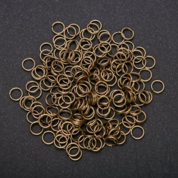 Jump rings, 7 mm diameter, bronze color, pack of 1000 g