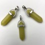 Jadeite Pendant Hexagonal Crystal Ball 8×31×41 mm+