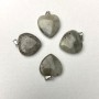 Heart Pendant Labradorite Natural Stone 20x21mm+