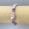 Lepidolite chip bracelet, diameter 7x3 mm ±, length 18 mm ±, stretch
