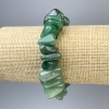 Nephrite Faceted Bracelet 17x7 mm, 18 mm length, Stretch
