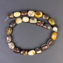 Jasper Beads Faceted 16x12 mm on Thread, length 40 cm