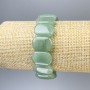 Jade bracelet with rounded links, 19×13 mm diameter, 18 mm length, stretch