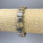 Clearance! Labradorite Bracelet with Rounded Links, Diameter 14x10 mm ±, Length 18 mm ± Stretch
