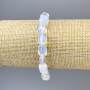 Moonstone bracelet, faceted beads, diameter 11x8 mm, length 18 mm, stretch