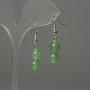 Jade Bead Earrings 9mm, 35mm length